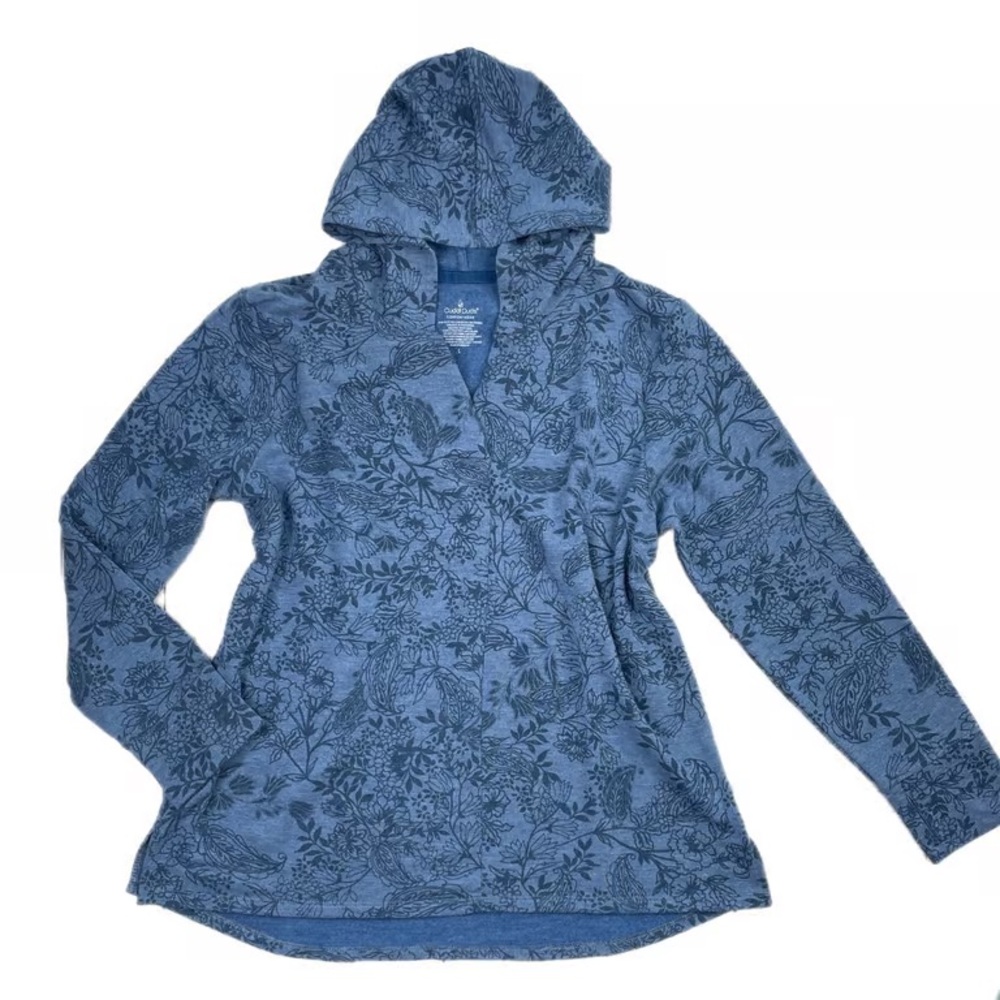 CuddlDuds Comfortwear Women's pullover sweatshirt hoodie fleece L large